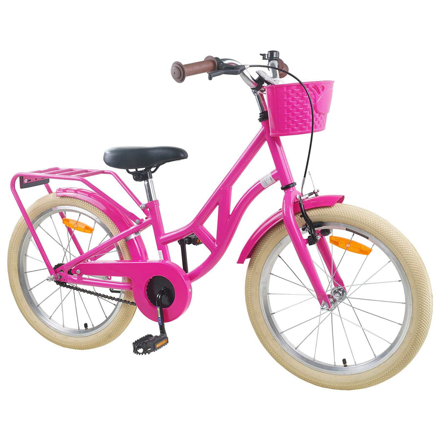 Kinderfiets 20 Inch voor 6-11 jaar oud Donkerroze