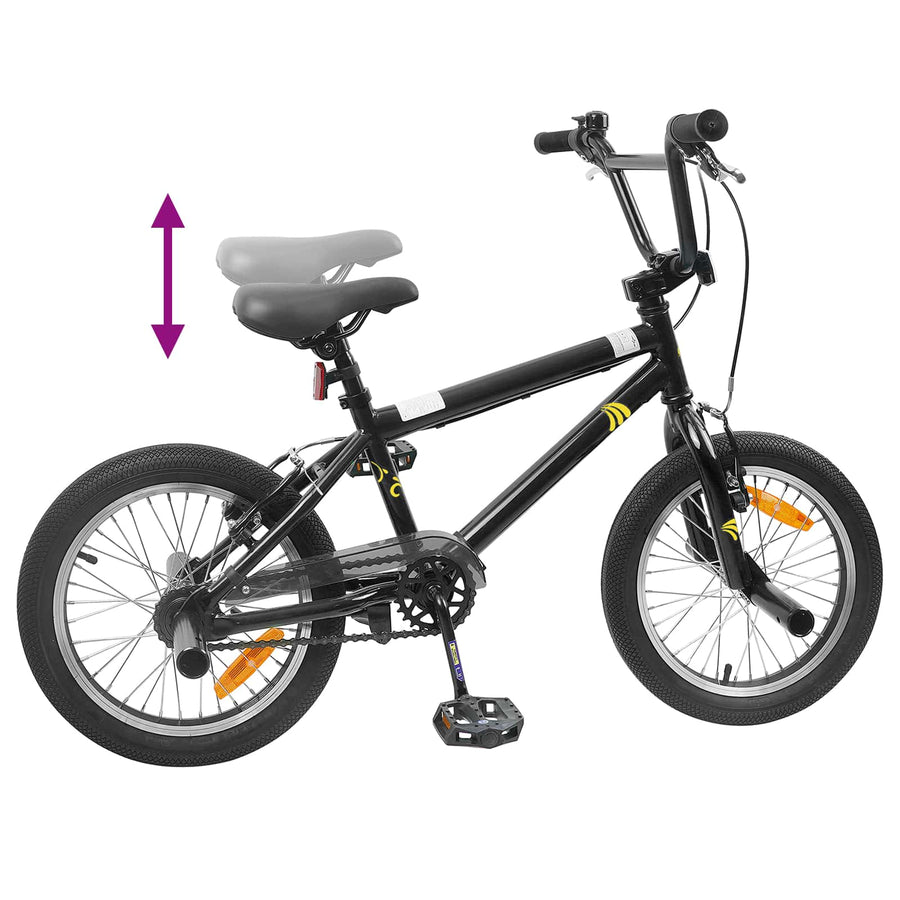 BMX Fiets 20 Inch voor boven de 9 jaar Zwart