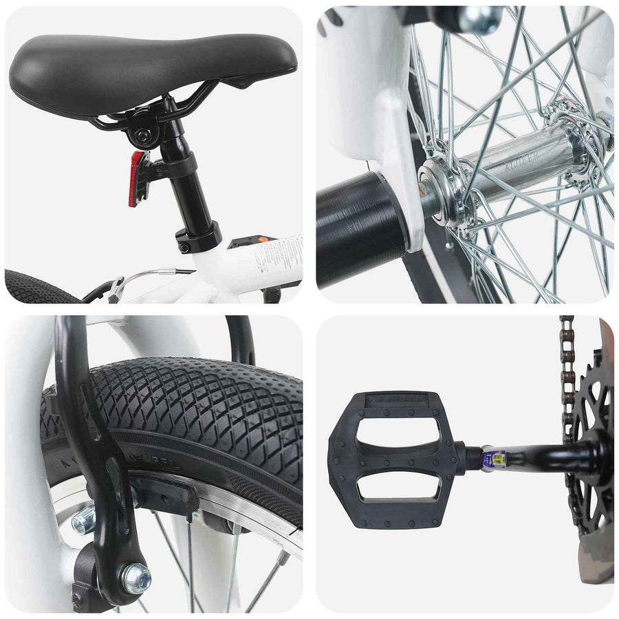 BMX Fiets 20 Inch voor boven de 9 jaar Wit