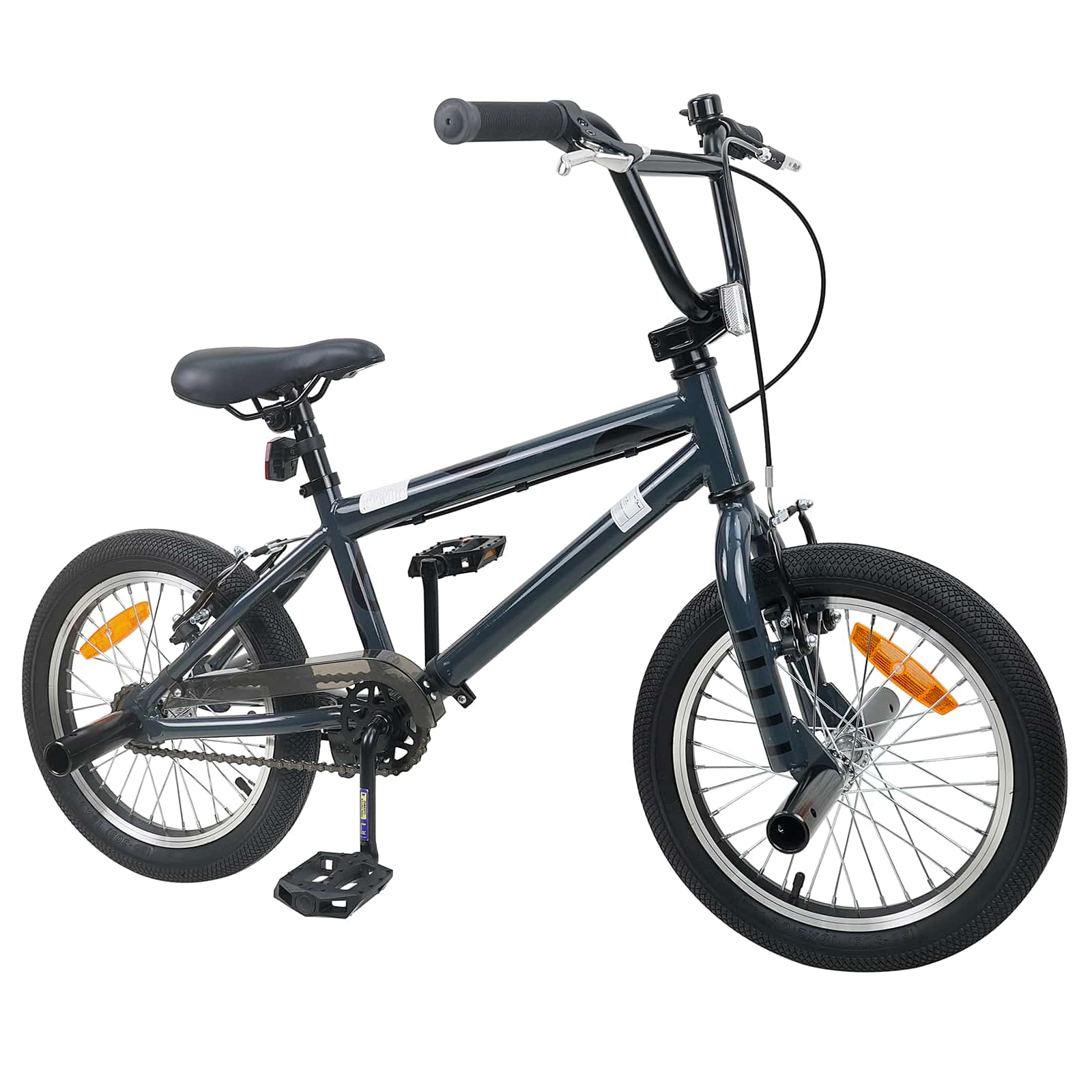 BMX Fiets 16 Inch voor 5-8 jaar oud Donkergrijs