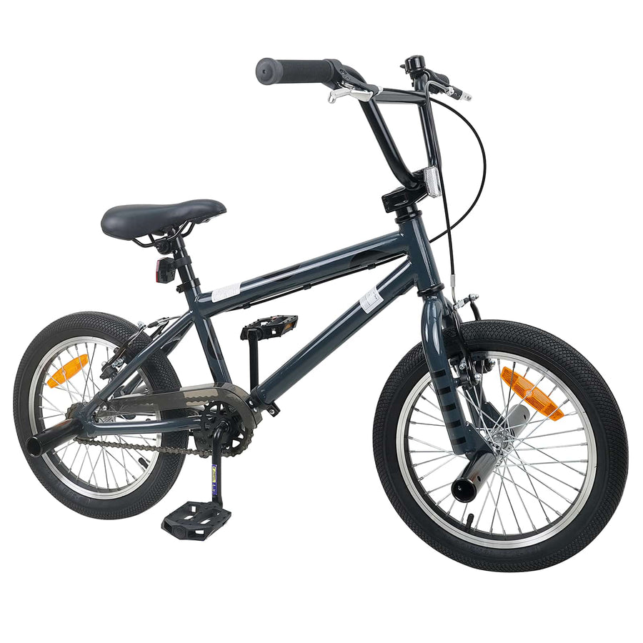 BMX Fiets 16 Inch voor 5-8 jaar oud Donkergrijs