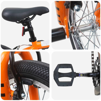 BMX Fiets 16 Inch voor 5-8 jaar oud Oranje