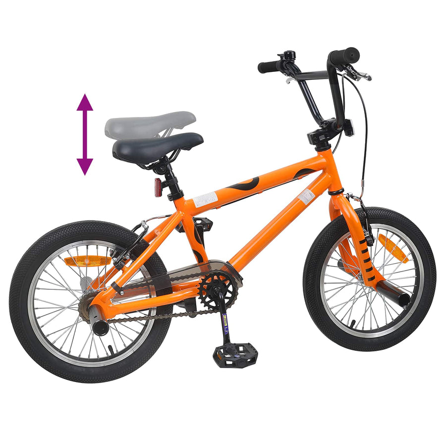 BMX Fiets 16 Inch voor 5-8 jaar oud Oranje