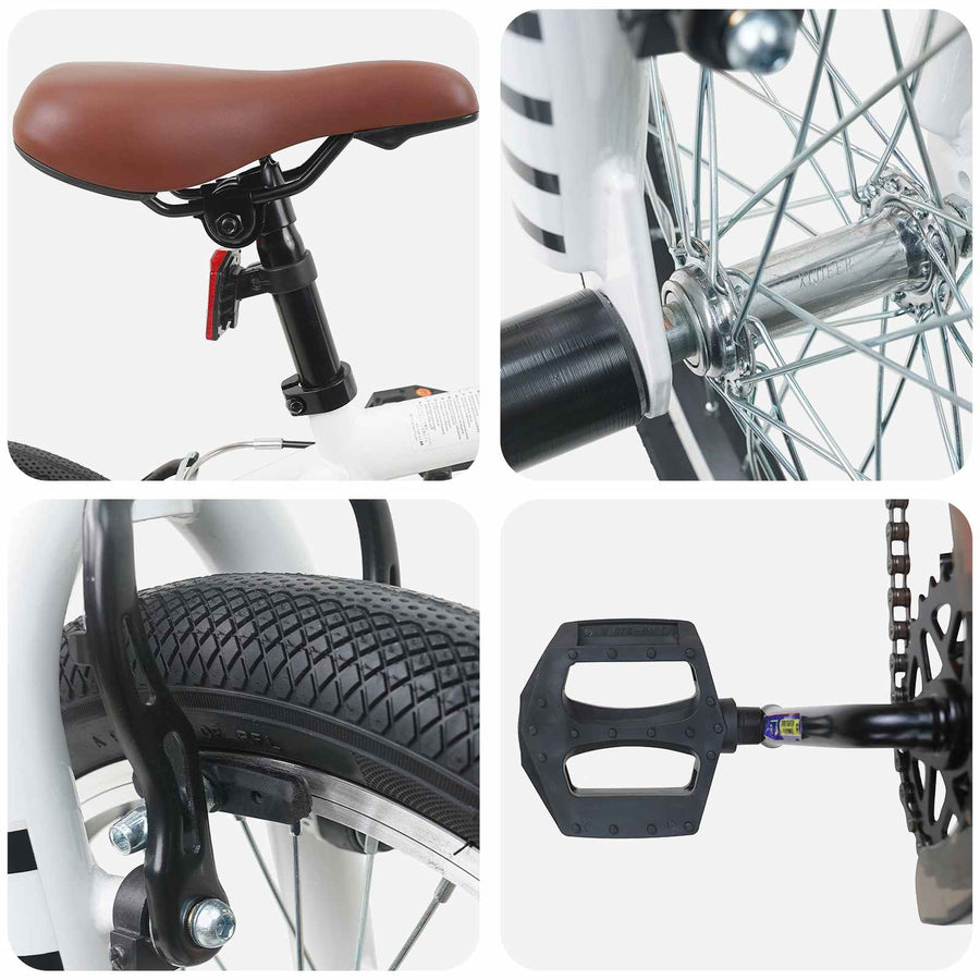 BMX Fiets 16 Inch voor 5-8 jaar oud Wit