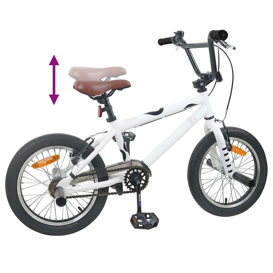 BMX Fiets 16 Inch voor 5-8 jaar oud Wit