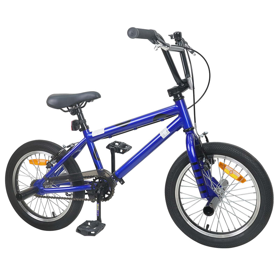 BMX Fiets 16 Inch voor 5-8 jaar oud Donkerblauw