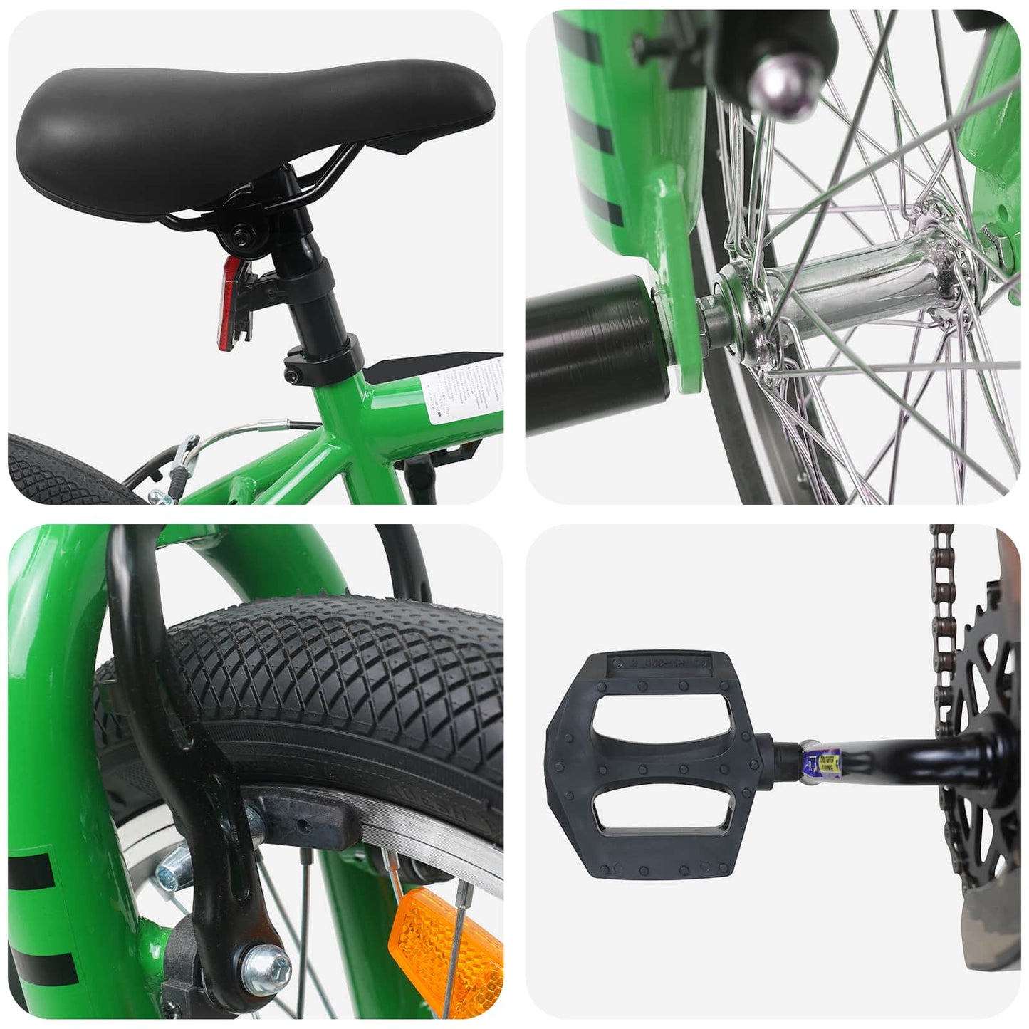 BMX Fiets 16 Inch voor 5-8 jaar oud Groen