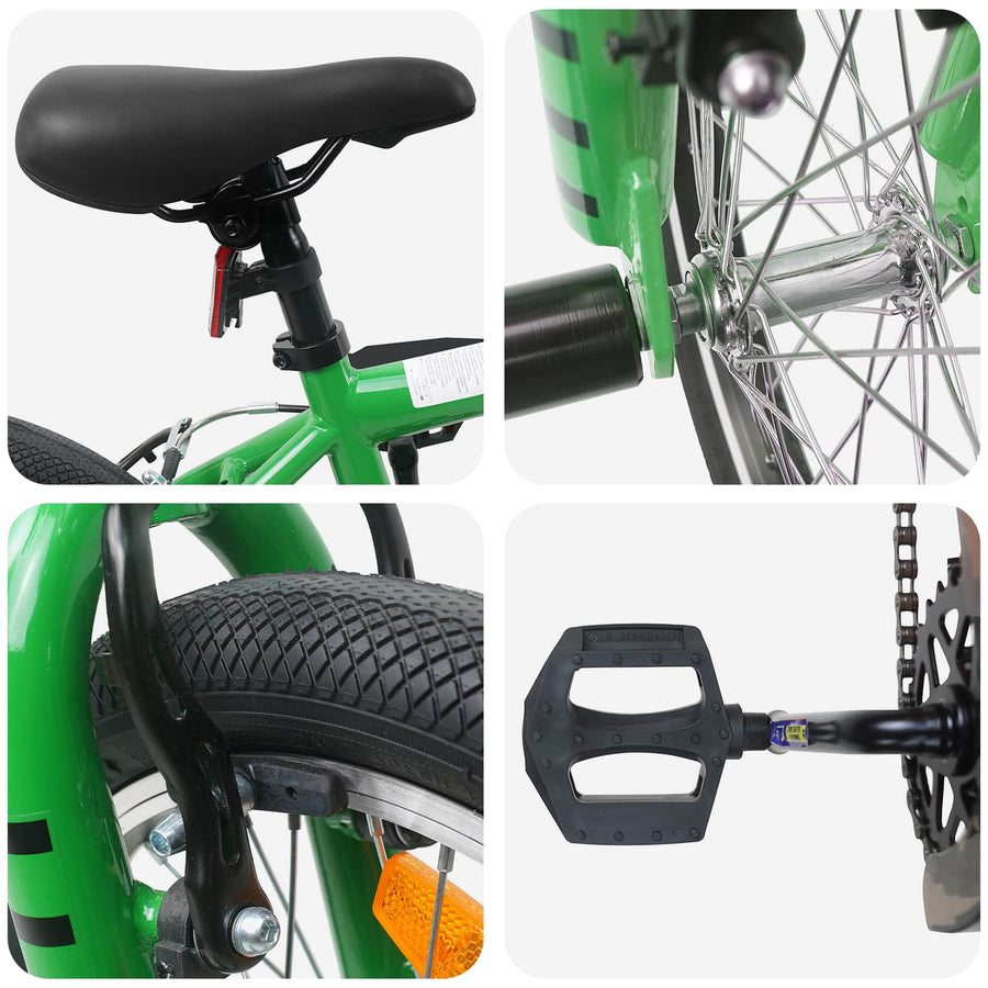 BMX Fiets 16 Inch voor 5-8 jaar oud Groen