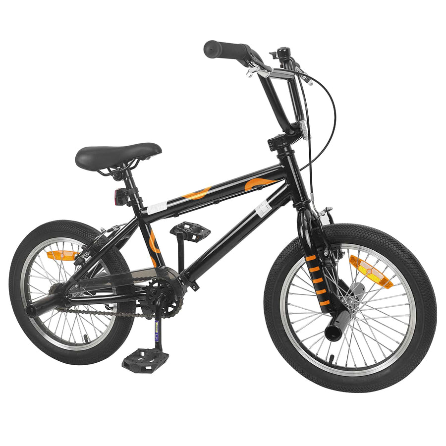 BMX Fiets 16 Inch voor 5-8 jaar oud Zwart