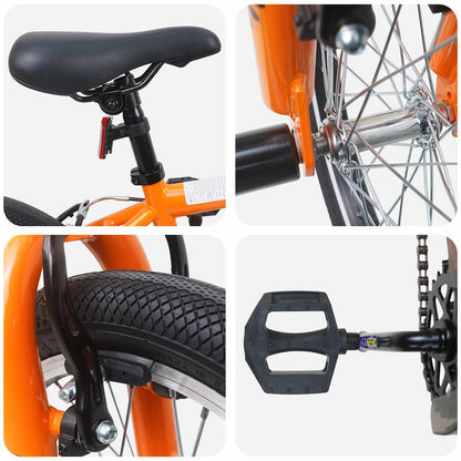 BMX Fiets 16 Inch voor 5-8 jaar oud Oranje