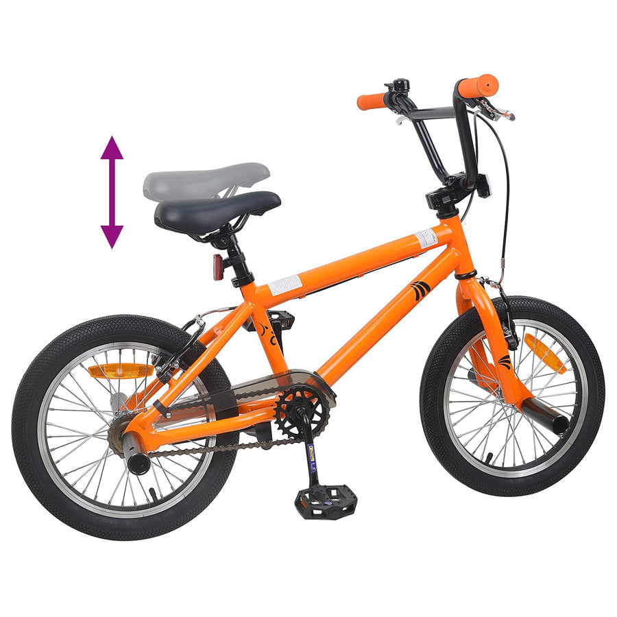 BMX Fiets 16 Inch voor 5-8 jaar oud Oranje