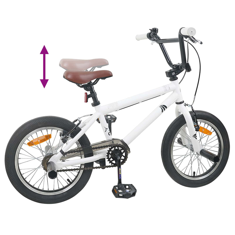 BMX Fiets 16 Inch voor 5-8 jaar oud Wit
