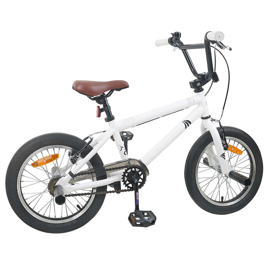 BMX Fiets 18 Inch voor 7-10 Jaar Oud Wit