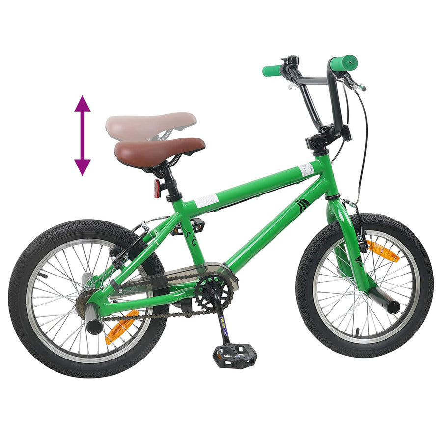 BMX Fiets 16 Inch voor 5-8 jaar oud Groen