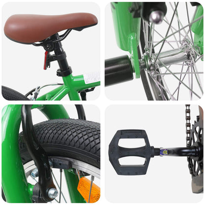 BMX Fiets 18 Inch voor 7-10 Jaar Oud Groen
