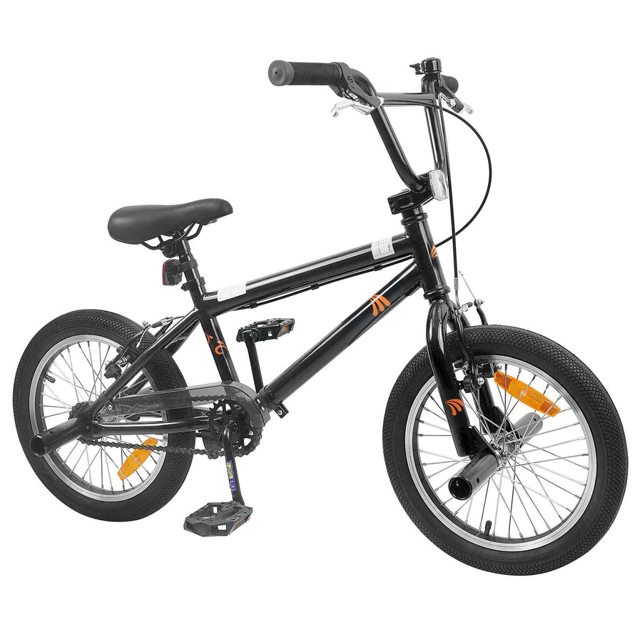 BMX Fiets 16 Inch voor 5-8 jaar oud Zwart