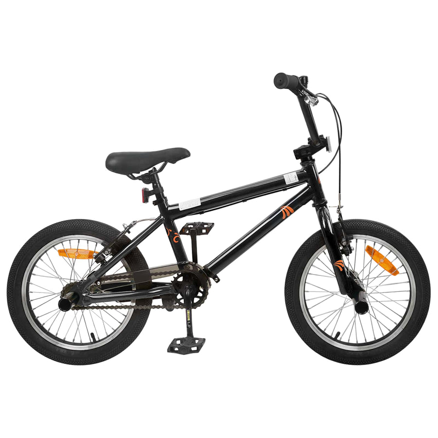 BMX Fiets 16 Inch voor 5-8 jaar oud Zwart