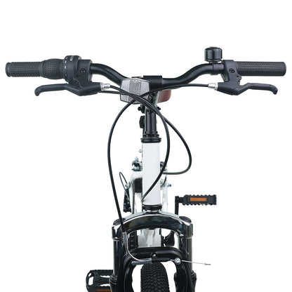 Kids Mountain Bike 20 Inch 6-Speed voor 5-8 jaar oud Wit