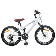 Kinder mountainbike 20 inch 6 versnellingen wit