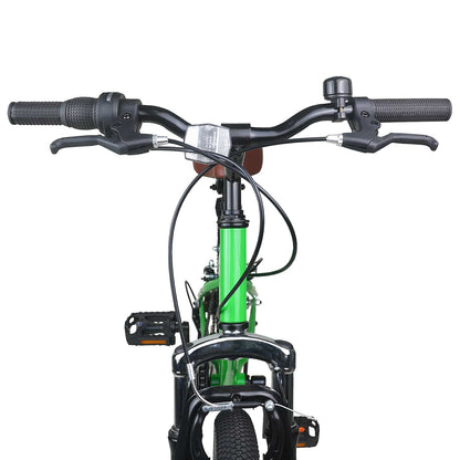 Kids Mountain Bike 20 Inch 6-Speed voor 5-8 jaar oud Groen