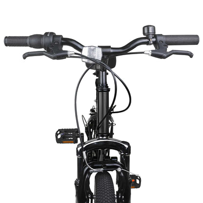 Kids Mountain Bike 24 Inch 6-Speed voor 8-12 jaar oud Zwart