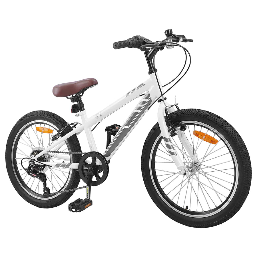 Mountainbike 24 Inch 6-Speed voor 8-12 jaar oud Wit