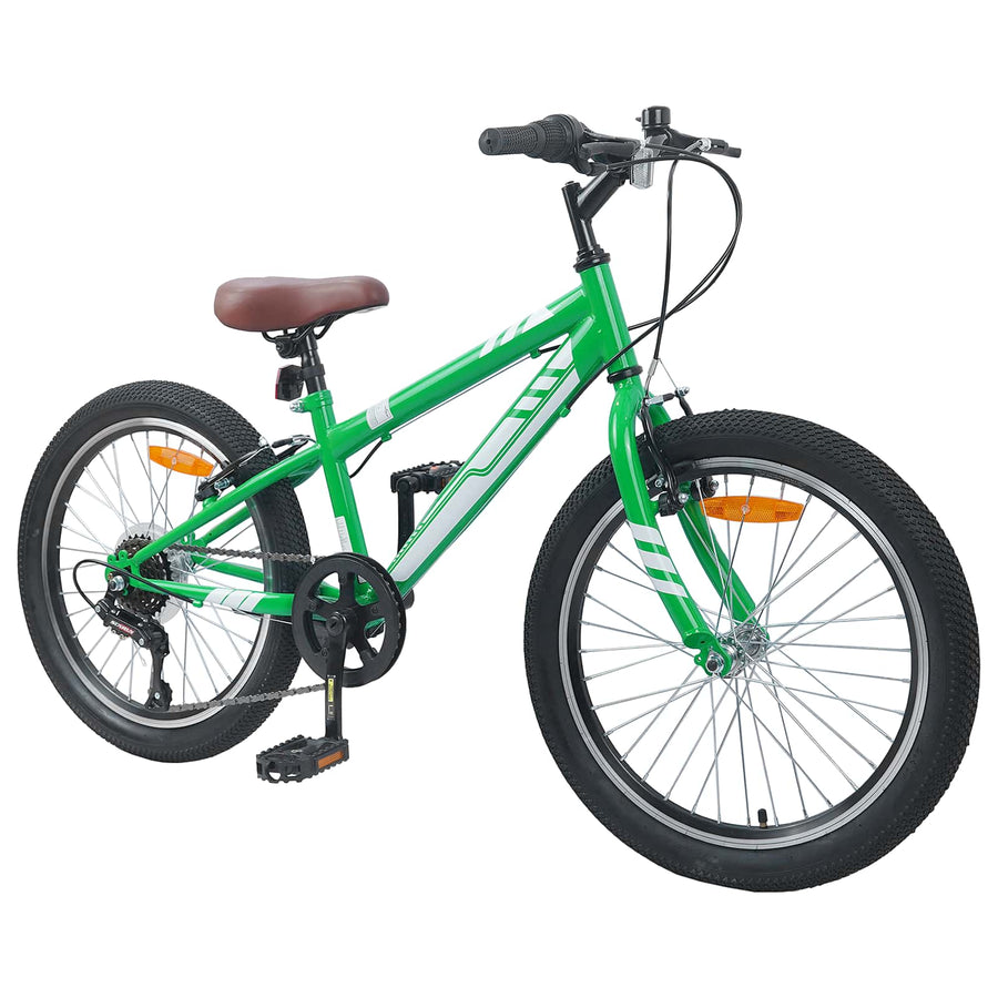 Mountainbike 20 Inch 6-Speed voor 5-8 jaar oud Groen