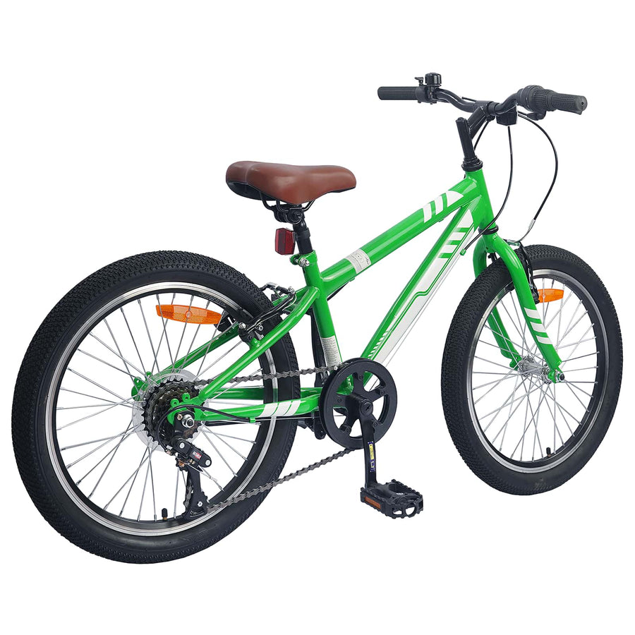 Mountainbike 24 Inch 6-Speed voor 8-12 jaar oud Groen