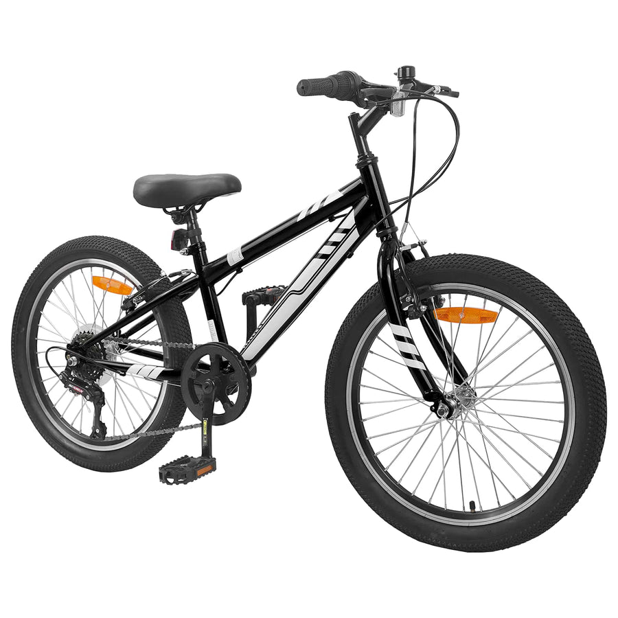 Mountainbike 20 Inch 6-Speed voor 5-8 jaar oud Zwart