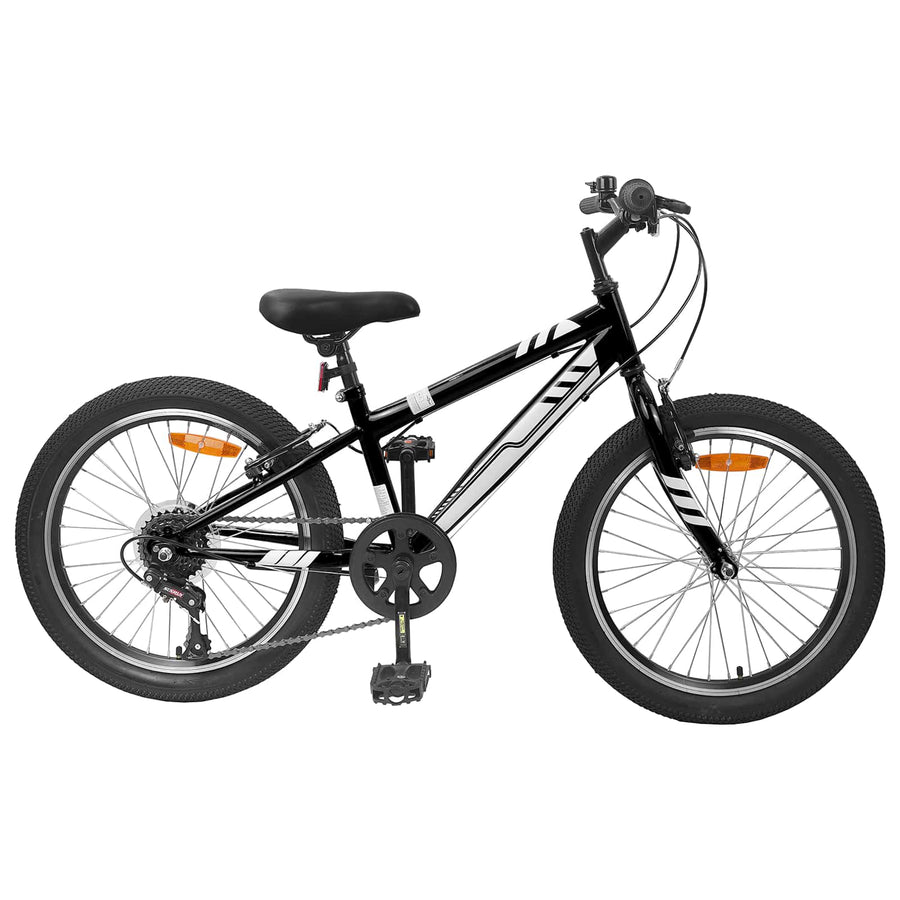 Mountainbike 20 Inch 6-Speed voor 5-8 jaar oud Zwart