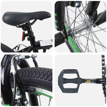 BMX Fiets 20 Inch voor boven de 9 jaar Zwart