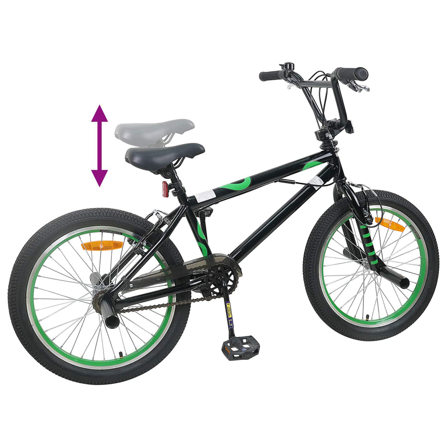 BMX Fiets 20 Inch voor boven de 9 jaar Zwart
