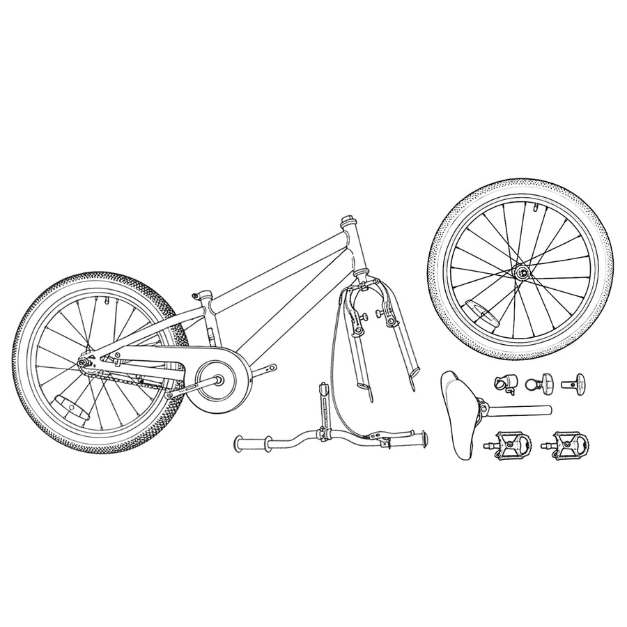 BMX Fiets 20 Inch voor boven de 9 jaar Zwart