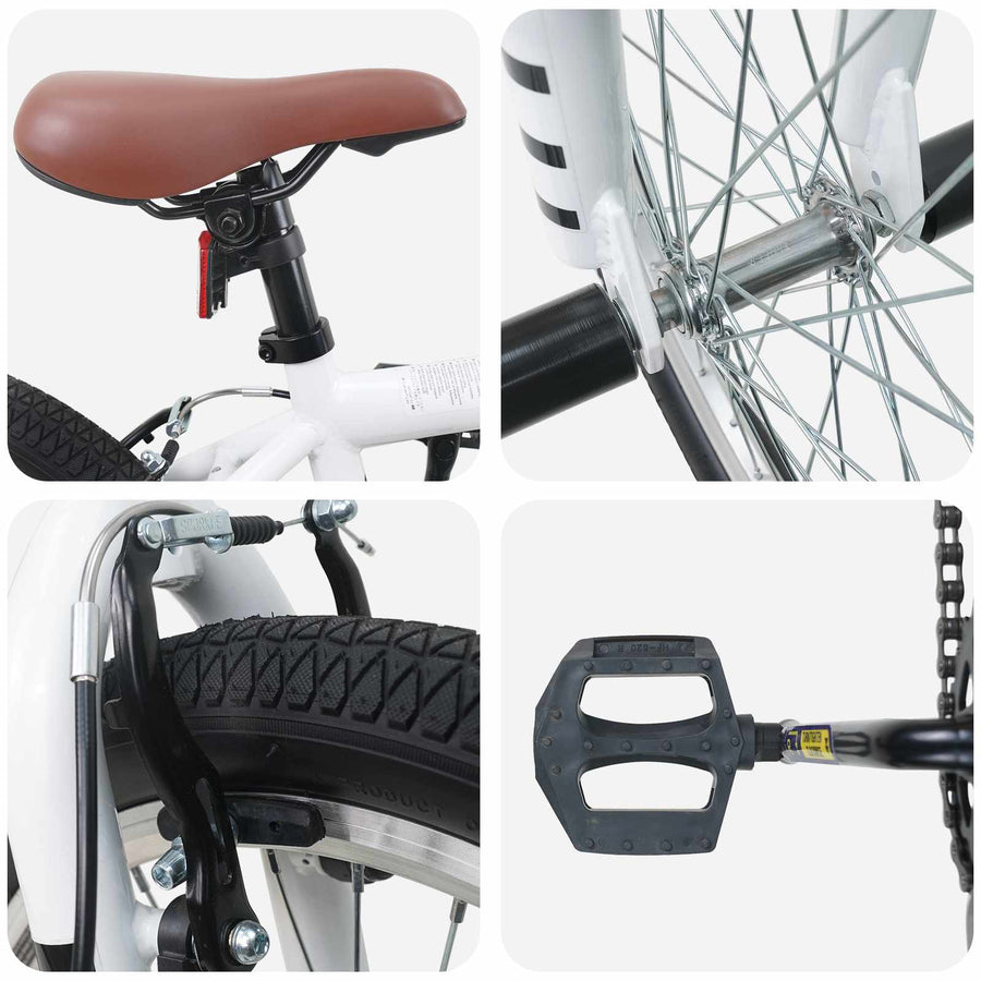 BMX Fiets 20 Inch voor boven de 9 jaar Wit