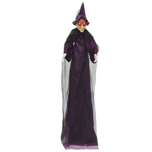 Hangende Halloween-pratende heks Paars 216 x 125 cm Polyester
