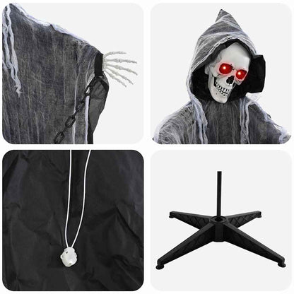 Halloween Grim Reaper Zwart 60 x 60 x 155 cm Polyester