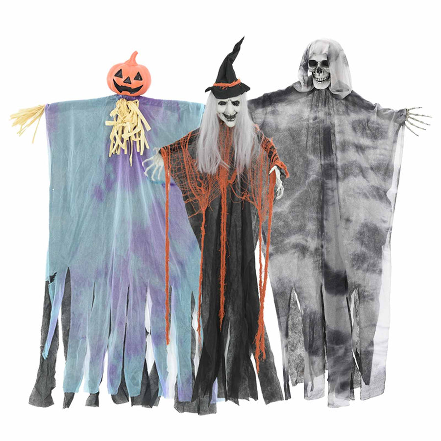 Halloween Hangende Spook 3 pcs Multikleur 61 x 97 cm Polyester