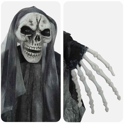 Halloween Hangende Spook 3 pcs Zwart 66 x 110 cm Polyester