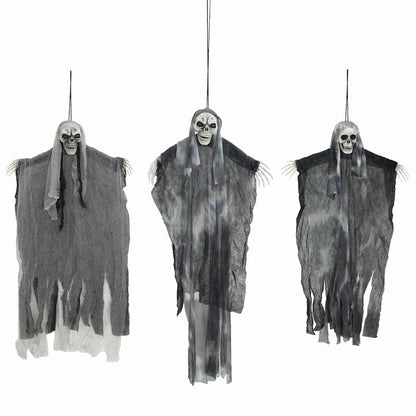 Halloween Hangende Spook 3 pcs Zwart 66 x 110 cm Polyester