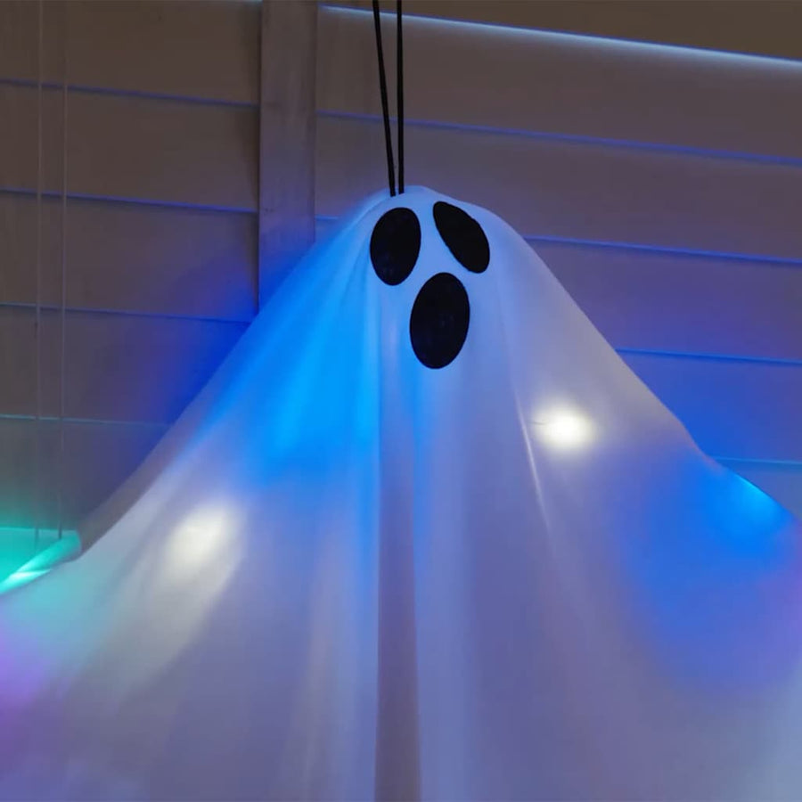 Halloween Hangende Spook 3 pcs Wit 52 x 62 cm Polyester