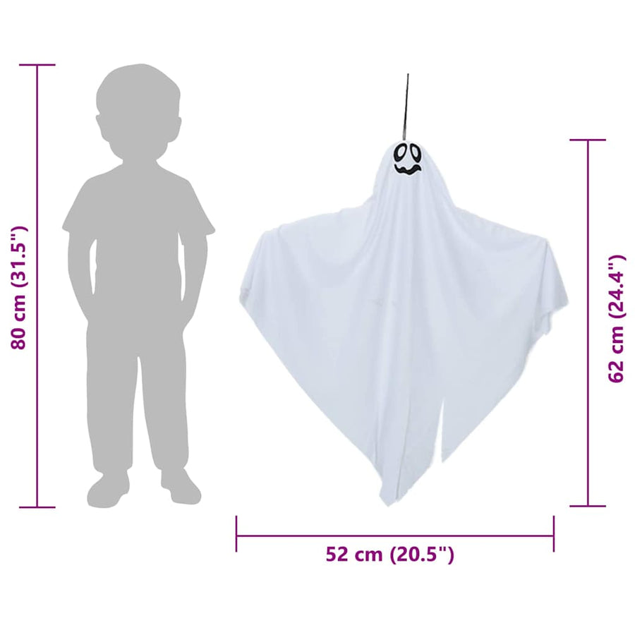 Halloween Hangende Spook 3 pcs Wit 52 x 62 cm Polyester