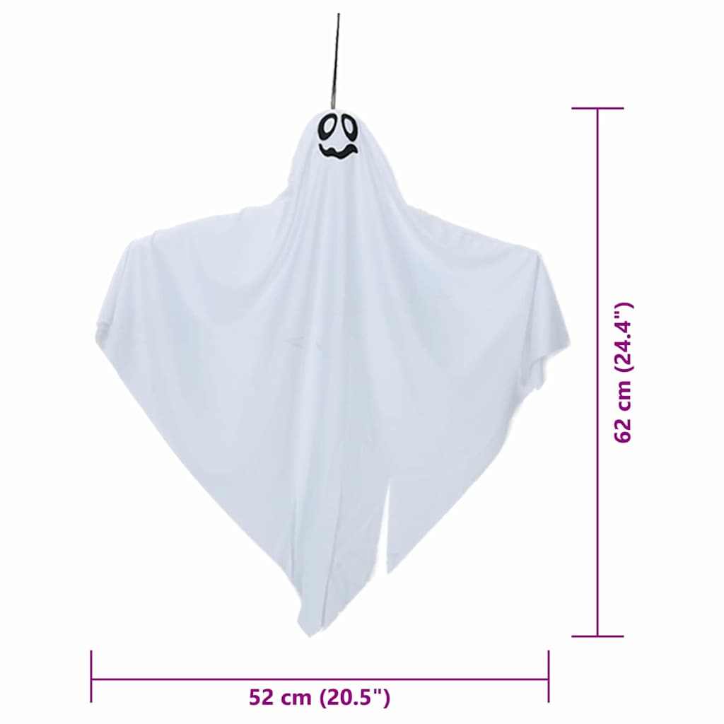 Halloween Hangende Spook 3 pcs Wit 52 x 62 cm Polyester