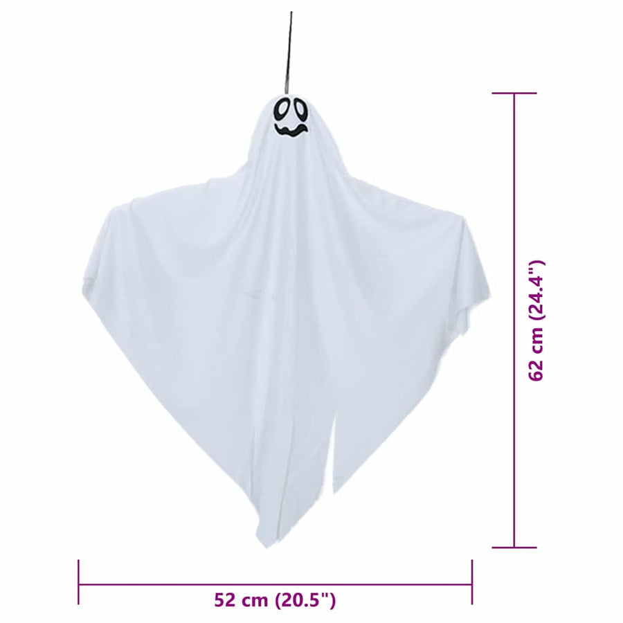 Halloween Hangende Spook 3 pcs Wit 52 x 62 cm Polyester