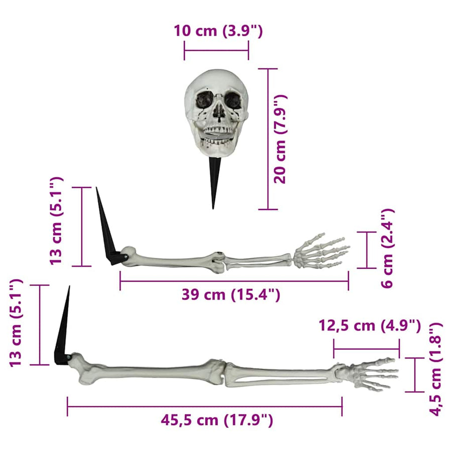 Halloween Skelet Wit 45,5 x 13 cm Kunststof