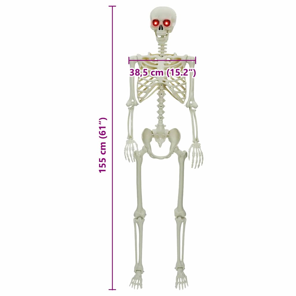 Halloween Skelet Wit 155 x 38.5 cm Kunststof