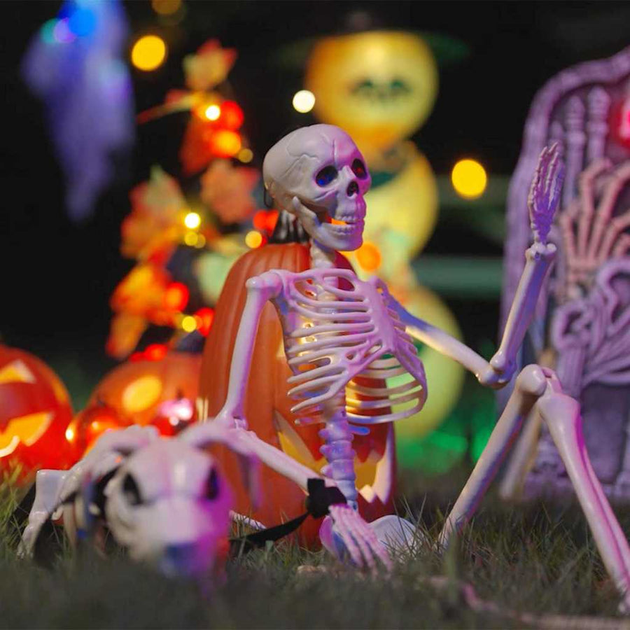 Halloween Decoratie Skelet 2 pcs Wit Polypropyleen