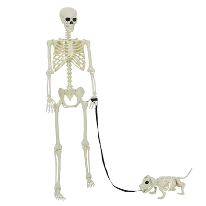 Halloween Decoratie Skelet 2 pcs Wit Polypropyleen