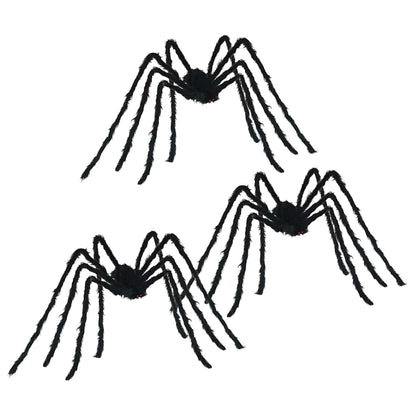 Halloween Spin Decoratie 3 pcs Zwart 200 cm Polyester en staal