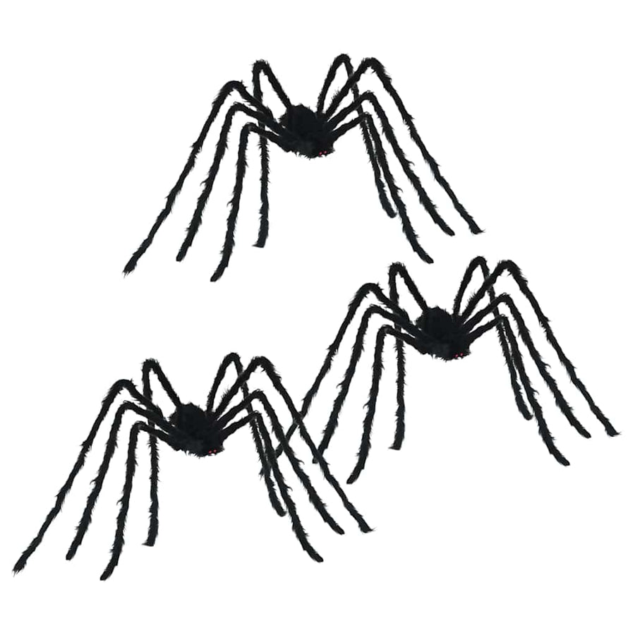 Halloween Spin Decoratie 3 pcs Zwart 200 cm Polyester en staal