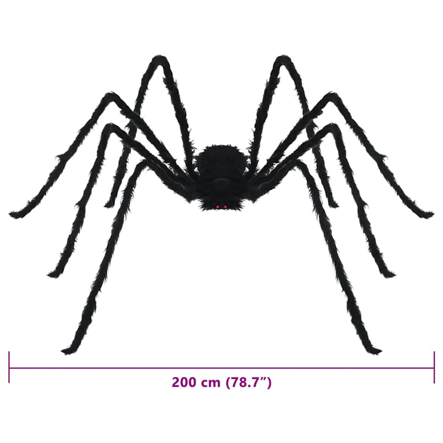 Halloween Spin Decoratie 3 pcs Zwart 200 cm Polyester en staal